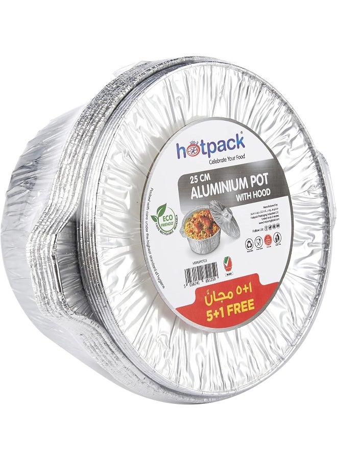 Hotpack وعاء ألمنيوم هوت باك 25 سم 5+1 مجاناً  - Image 4