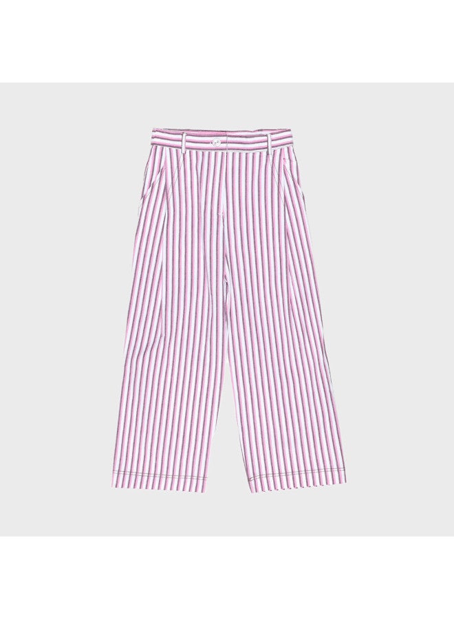 Zara Spring New Stylish Striped High-waist Straight-leg Fashionable Versatile Slim-fit Casual Pants - Image 2