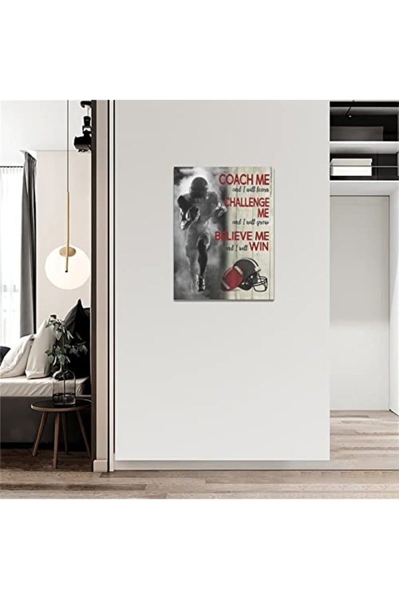 remzoke Inspirational Football Wall Art - Image 3