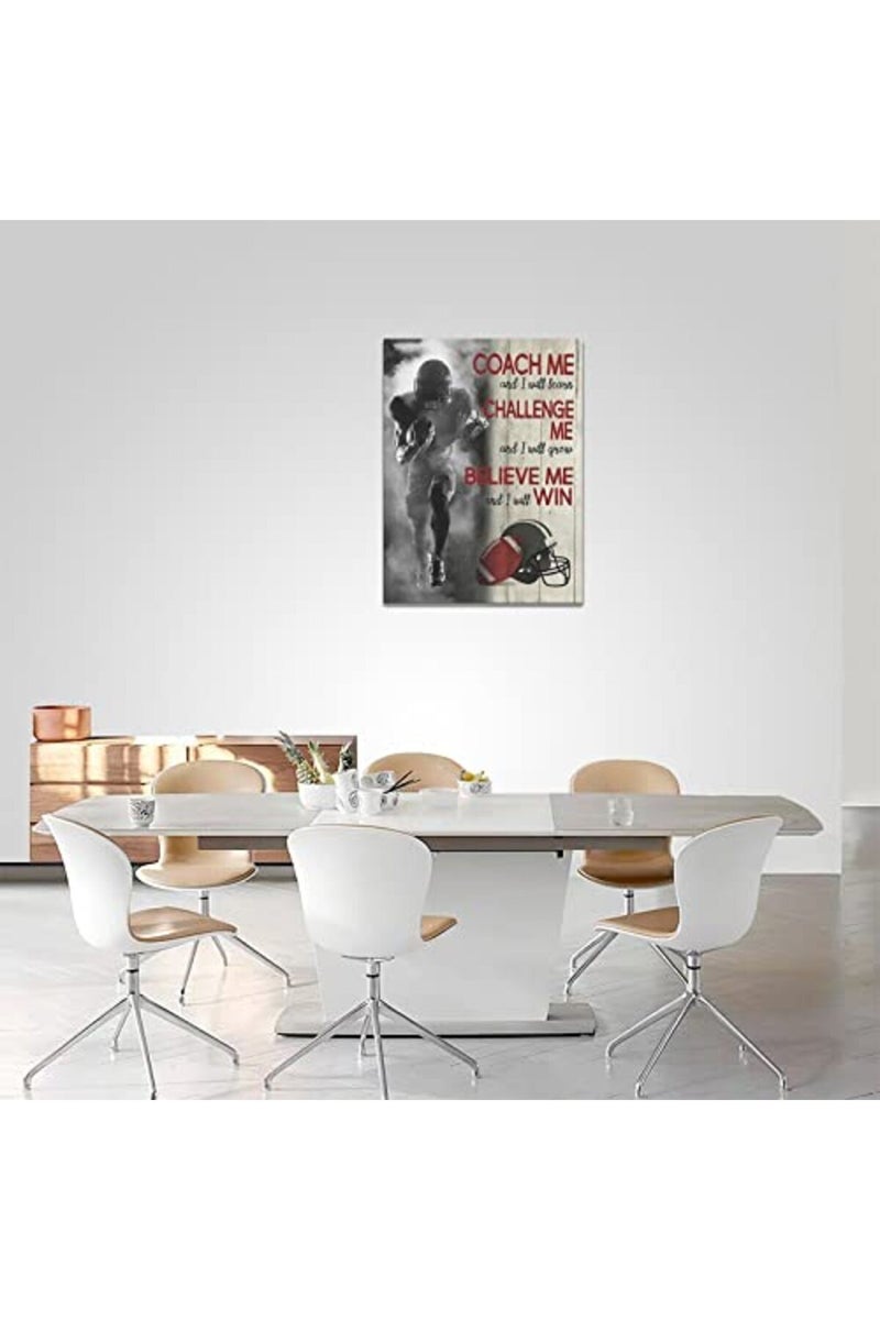 remzoke Inspirational Football Wall Art - Image 4