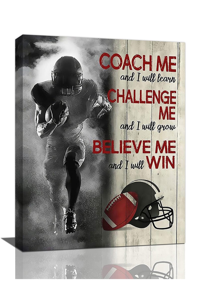remzoke Inspirational Football Wall Art - Image 1