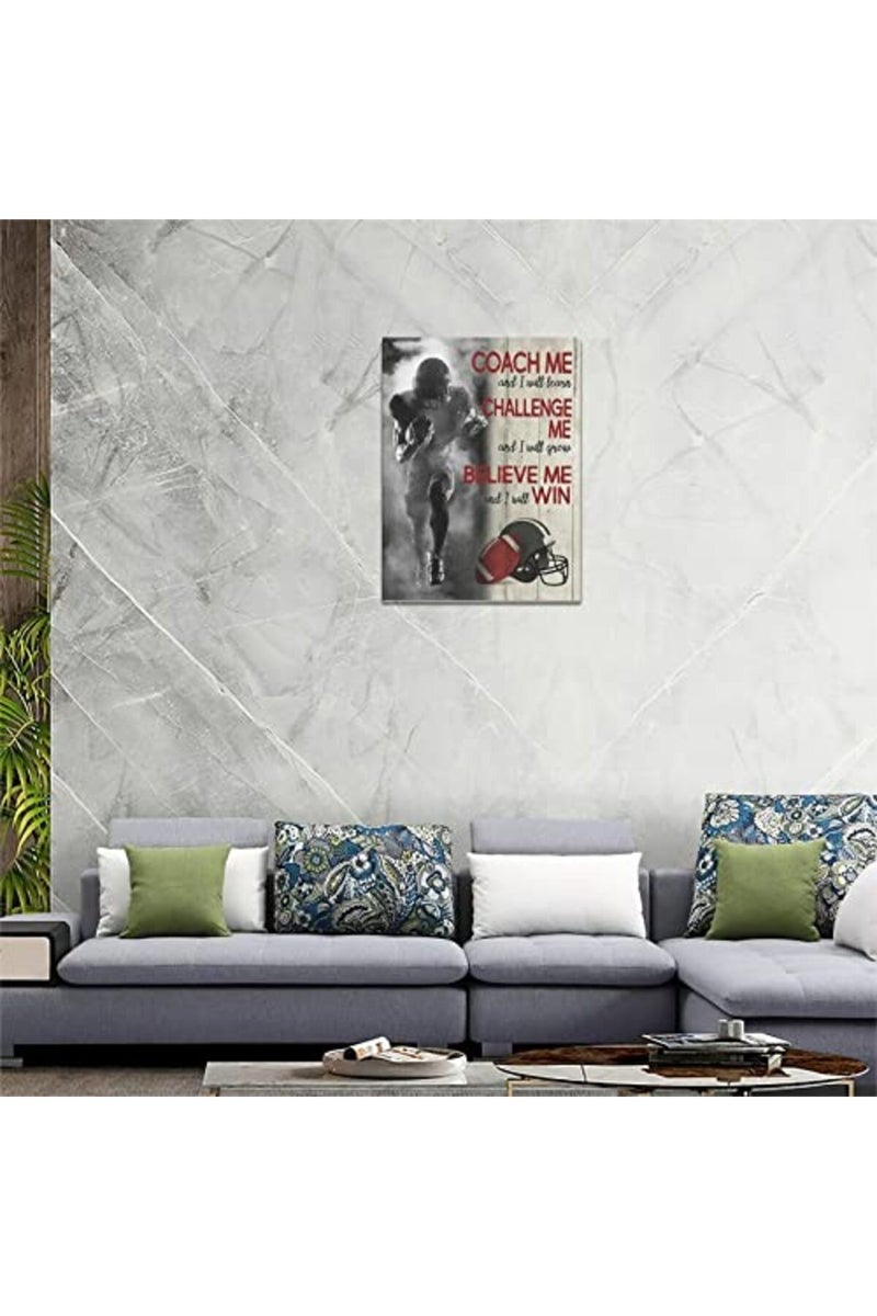 remzoke Inspirational Football Wall Art - Image 5
