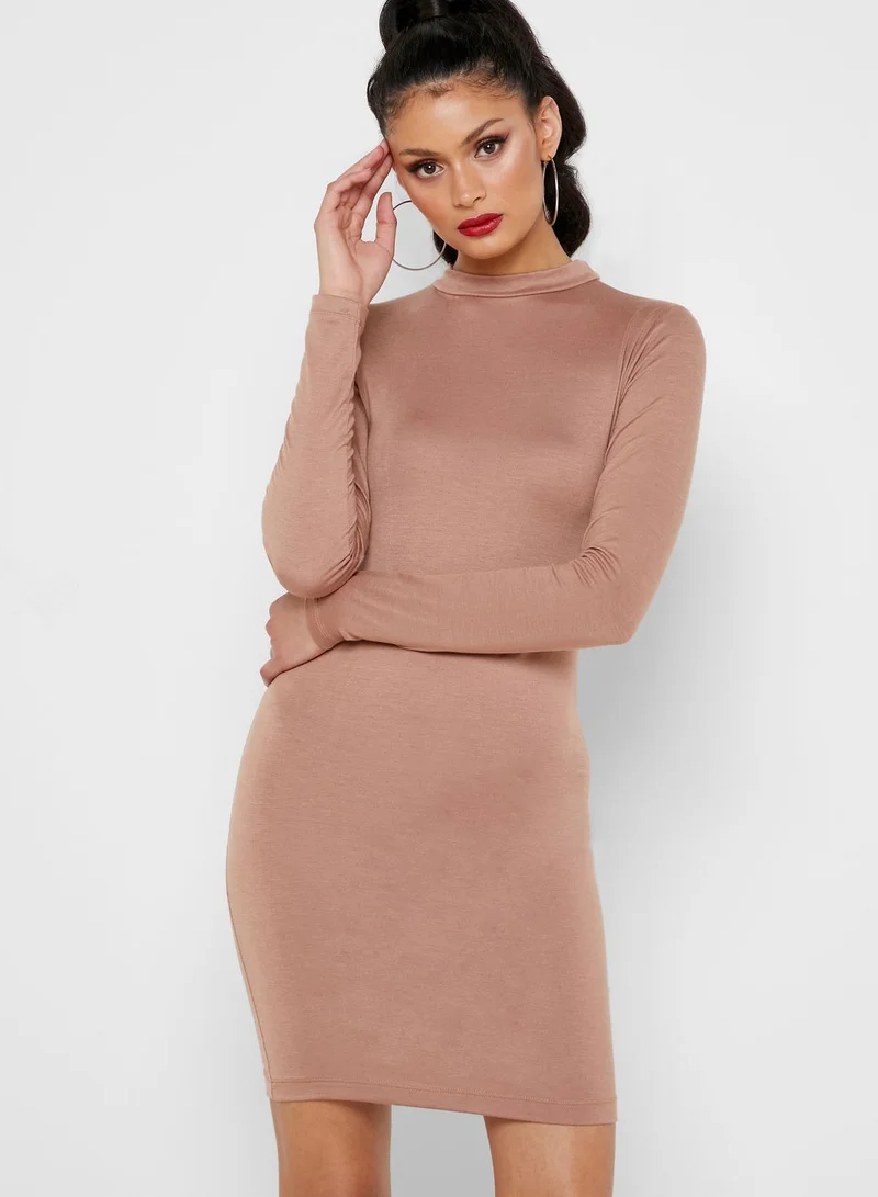 Missguided Tall Roll Neck Bodycon Dress