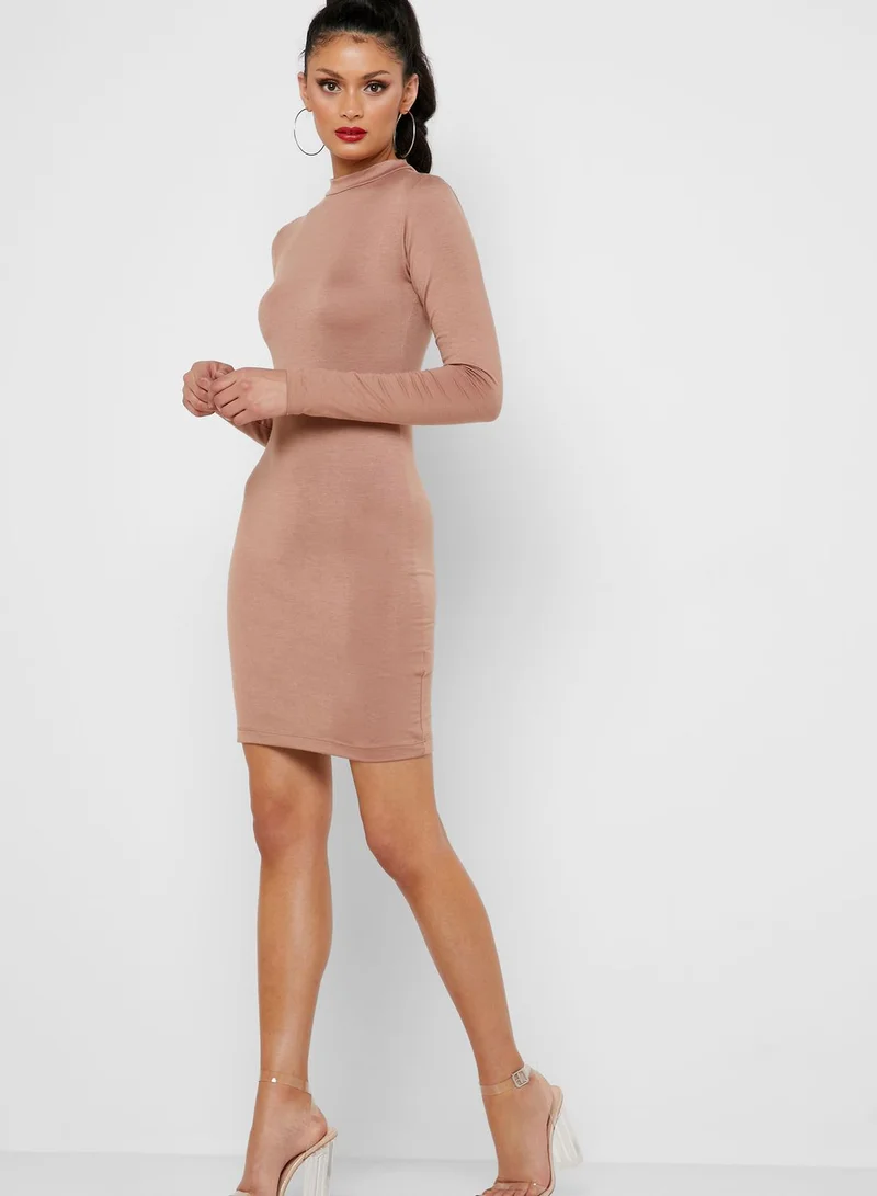 Missguided Tall Roll Neck Bodycon Dress