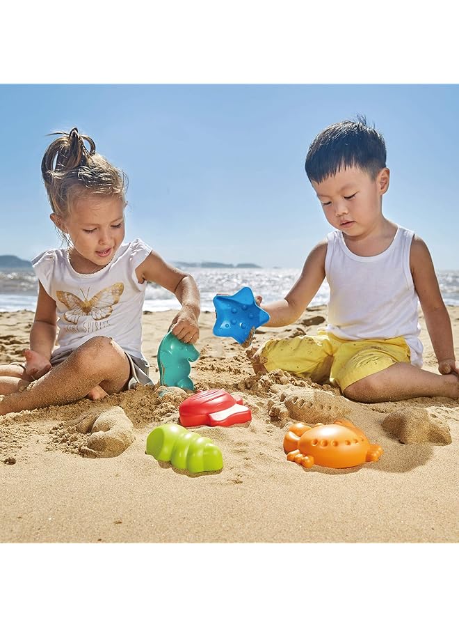Hape Beach Toy Essential Set | Complete Sand Playset For Kids With Premium Mesh Bag Bpa Free & Child Safe Durable Outdoor Toys For Sand & Water Play Perfect For First Outdoor Adventures - Image 5