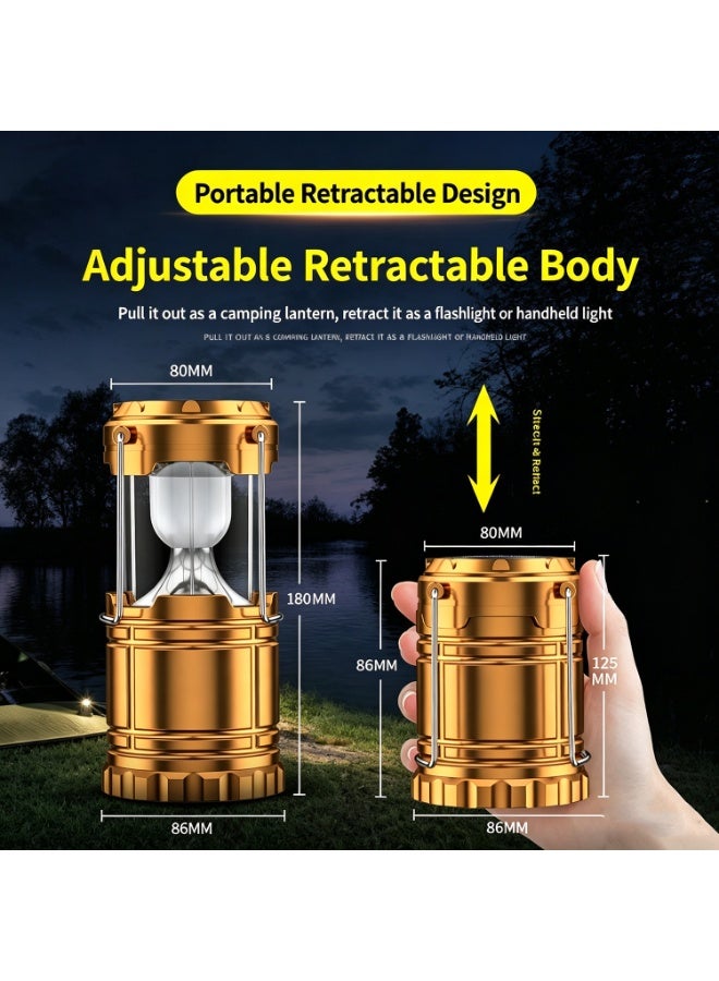 Super Bright Led Camping Light | Portable Foldable Emergency Flashlight, Made Of Abs Material With A Matte Metal Head, Perfect For Camping, Outdoor Activities, And Home Use. Push-Button Switch. - Image 5