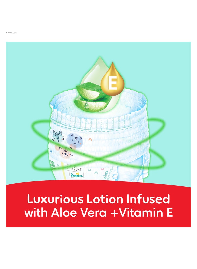 Pampers Pack Of 76 Ultimate Comfort Pant Diapers Size 5, 12 - 18 Kg, Lotion Infused With Aloe Vera And Vitamin E - Image 3