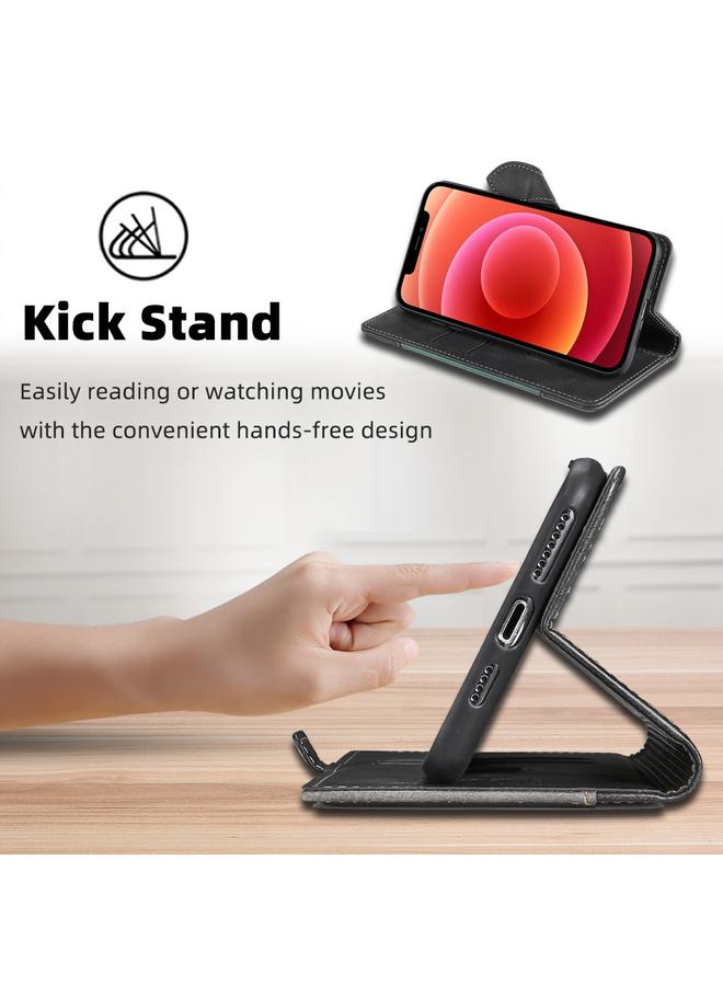 اس-توب جراب لهاتف Infinix Hot 20i مصنوع من الجلد مع مشبك مغناطيسي - Image 4