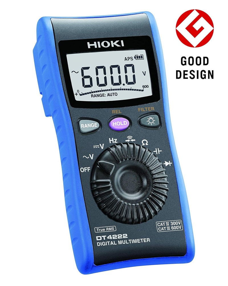 Hioki DIGITAL MULTIMETER DT4222 Premier Pocket DMM with CAT IV 300V CAT III 600V Safety  - Image 3