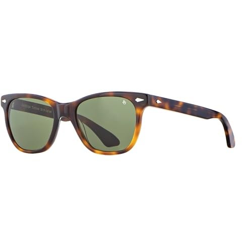 AO Saratoga Sunglasses - Tortoise - Calobar Green AOLite Nylon Lenses - Polarized - 52-19-145 - Image 1