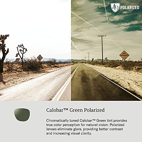 AO Saratoga Sunglasses - Tortoise - Calobar Green AOLite Nylon Lenses - Polarized - 52-19-145 - Image 5