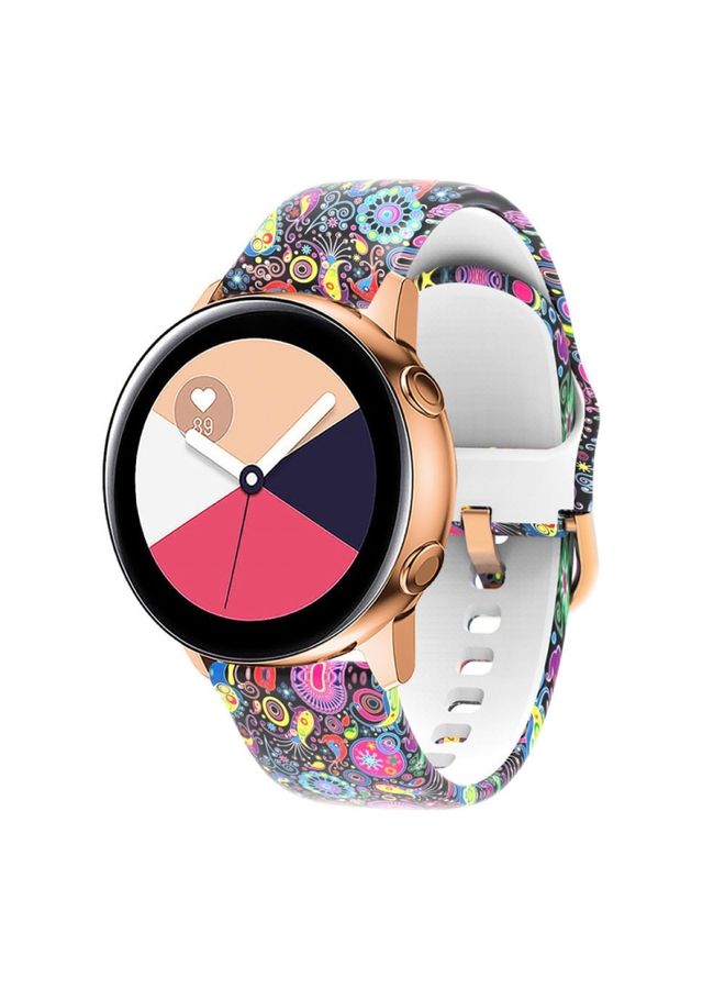 Replacement Strap For Samsung Galaxy Watch 42mm Silicone Printing Watch Band Colorful Jellyfish