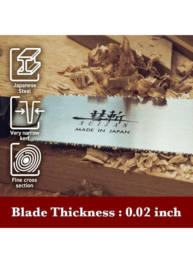 SUIZAN Japanese Ryoba Pull Saw 7 Inch Double Edge Hand Saw for Woodworking  - Image 5