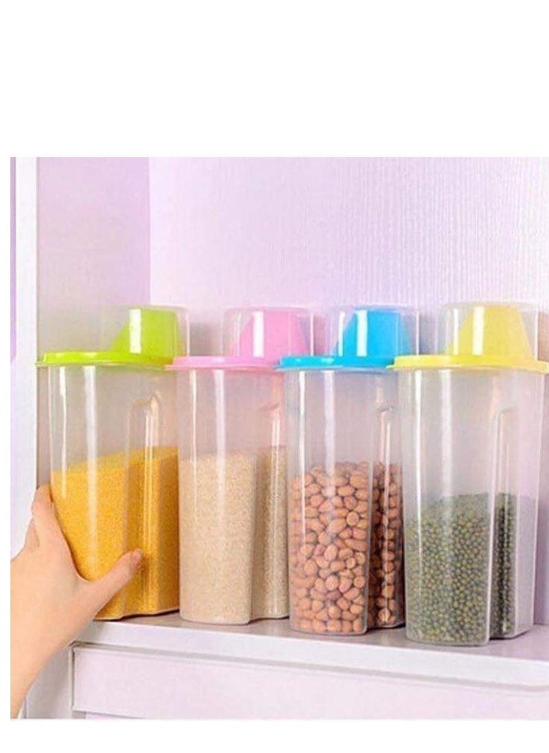 Generic - 2- Easy Lock can, a large can and a smaller one, to keep all kinds of legumes, safer - Image 1