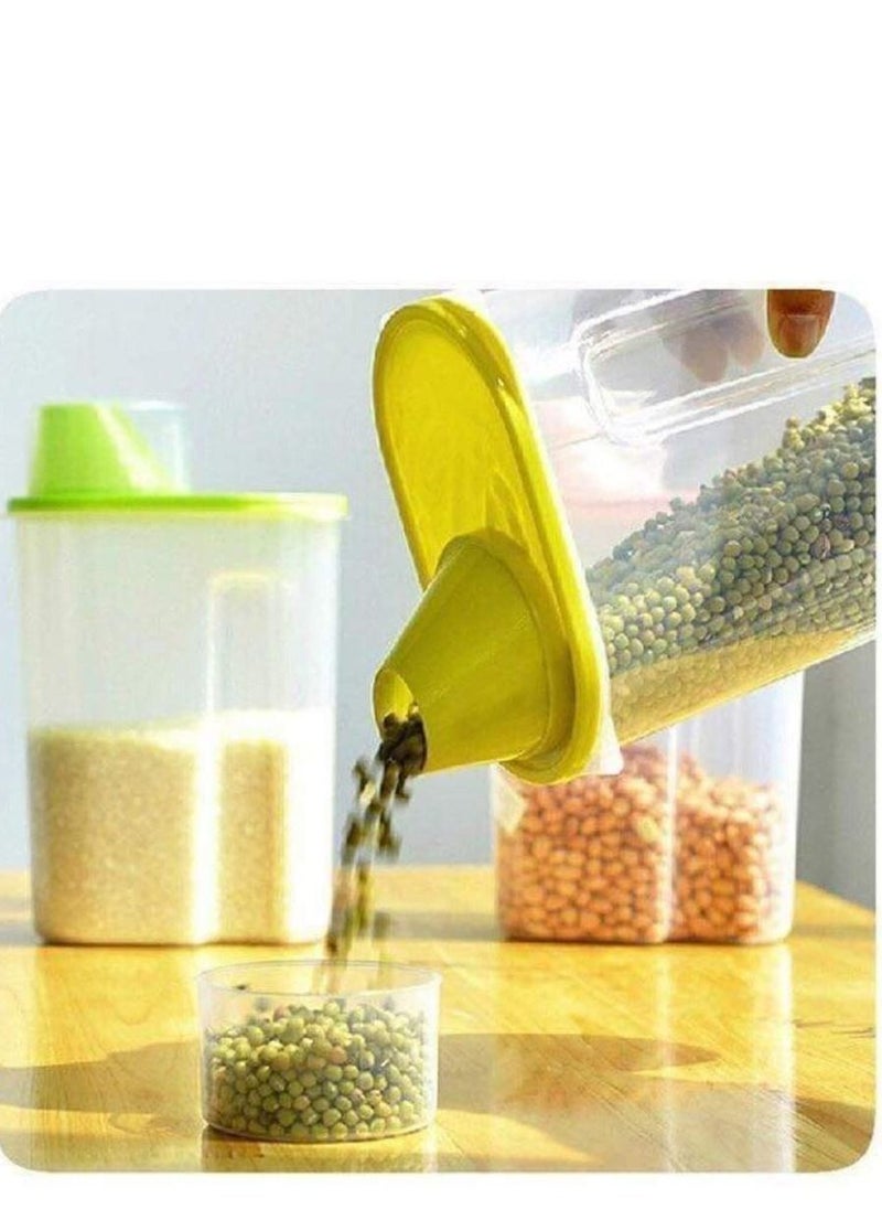 Generic - 2- Easy Lock can, a large can and a smaller one, to keep all kinds of legumes, safer - Image 1