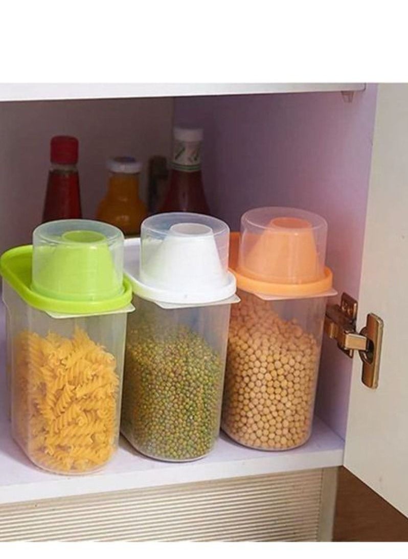 Generic - 2- Easy Lock can, a large can and a smaller one, to keep all kinds of legumes, safer - Image 1