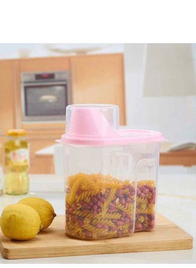 Generic - 2- Easy Lock can, a large can and a smaller one, to keep all kinds of legumes, safer - Image 1