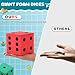 Shappy 4 Pieces 35 Inch Foam Dice Cube Jumbo Dice with Number Dots Big Giant Foam Large Cube for Christmas Game Math Classroom Party Favors Bag StuffersRed Green - Image 4