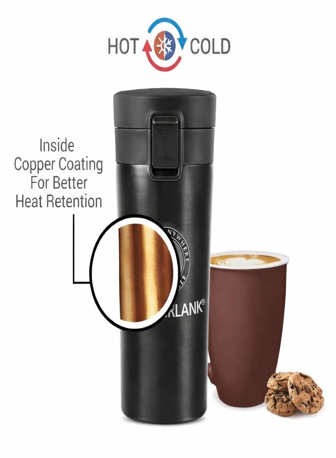 DORLANK Coffee Mug Travel 500ML Vacuum Insulated Stainless Steel Cup with Leakproof Lid & Non-Slip Cover, Keep Drinks 8 Hrs Hot & 14 Hours Cold, Ideal for Travel, Office & Outdoor Use - Image 3