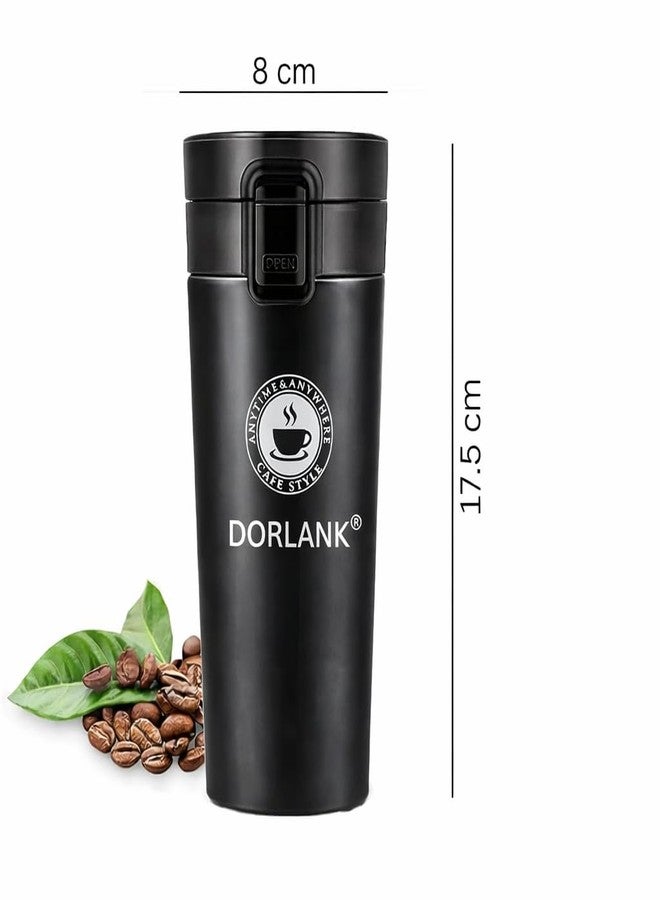 DORLANK Coffee Mug Travel 500ML Vacuum Insulated Stainless Steel Cup with Leakproof Lid & Non-Slip Cover, Keep Drinks 8 Hrs Hot & 14 Hours Cold, Ideal for Travel, Office & Outdoor Use - Image 2