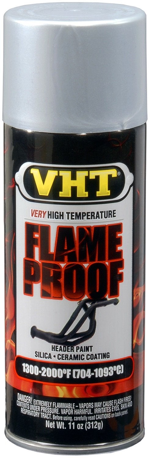 VHT Flameproof Coating Very High Heat Flat Silver, 11 Ounce (Pack of 1), (SP106) - Image 2