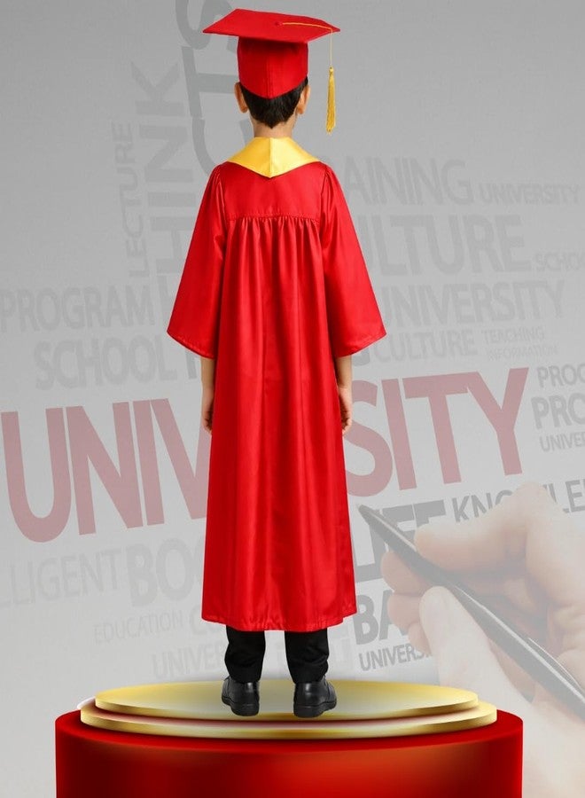 Sarvda Graduation Gown with Cap and Sash for kids Convocation Dress for Boys and Girls, School Ceremony, Fancy Dress - Image 2