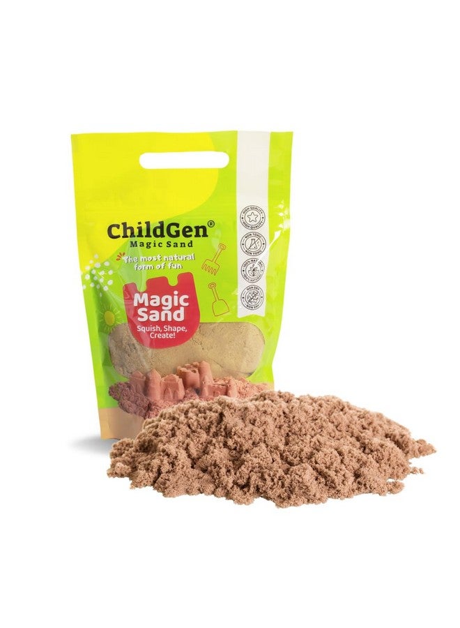 ChildGen Magic Sand, 2lbs Natural Sea Sand in Resealable Bag, Non-Toxic Play Sand for Kids, Soft, Moldable, Mess-Free Sensory Play - Image 1