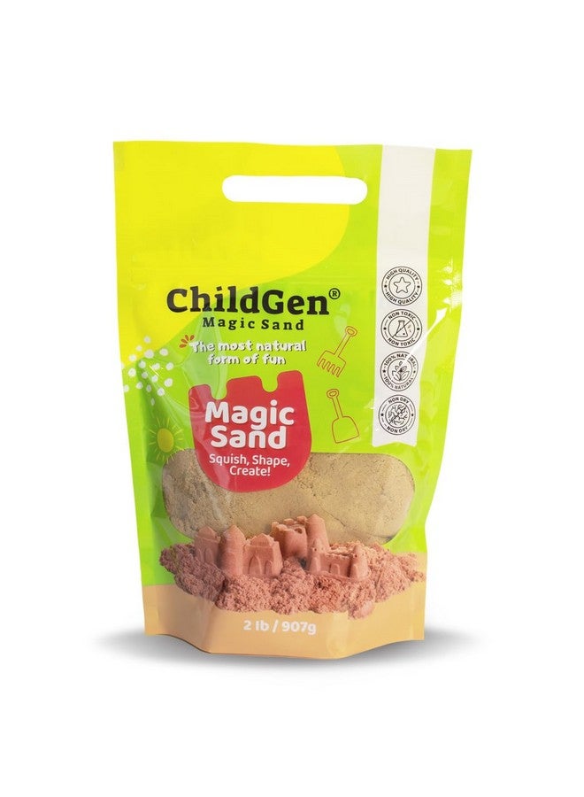 ChildGen Magic Sand, 2lbs Natural Sea Sand in Resealable Bag, Non-Toxic Play Sand for Kids, Soft, Moldable, Mess-Free Sensory Play - Image 2