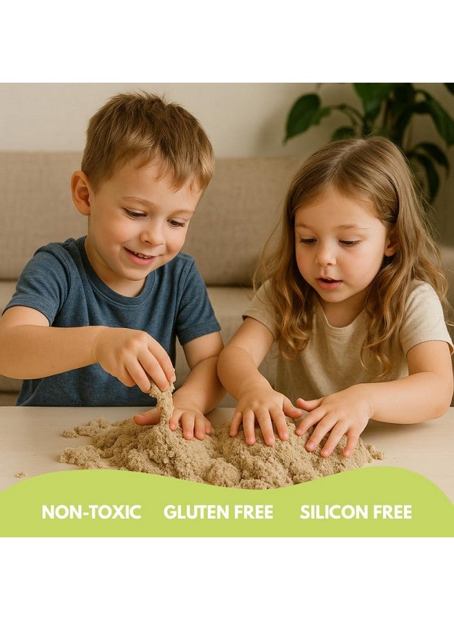 ChildGen Magic Sand, 2lbs Natural Sea Sand in Resealable Bag, Non-Toxic Play Sand for Kids, Soft, Moldable, Mess-Free Sensory Play - Image 3