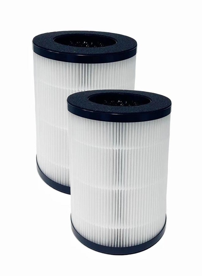 CHNPOFNT 2 Pack Cayman 608/320 Air Purifier Replacement Filter，3-in-1 True he-pa and Efficiency Activated Carbon.White. - Image 1