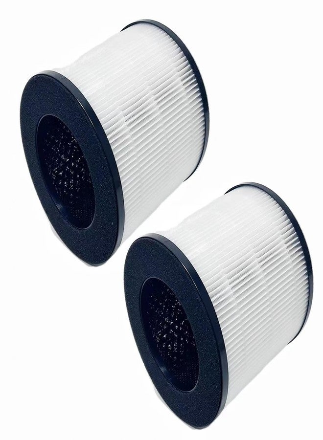 CHNPOFNT 2 Pack Cayman 608/320 Air Purifier Replacement Filter，3-in-1 True he-pa and Efficiency Activated Carbon.White. - Image 2