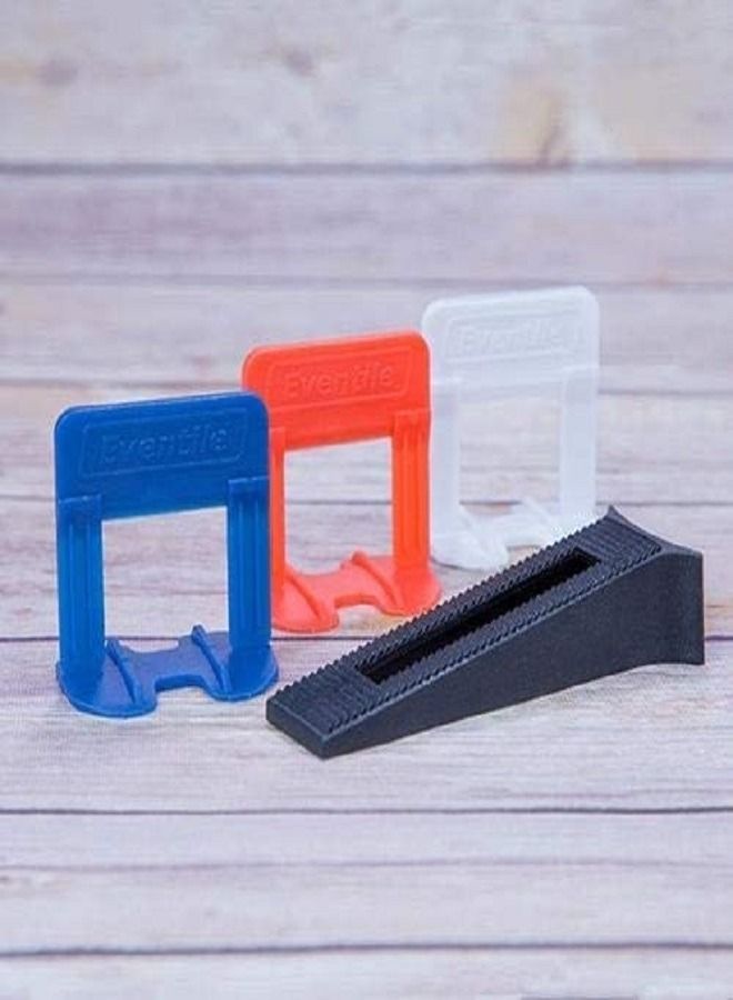 strong Tile Leveling System 1.0mm, Wall Tile Leveler Tools 1000PCS 2-13mm thickness Tile Spacers Clips for Bath Room, Living Room Floor & Wall, Easy Installation…… - Image 3