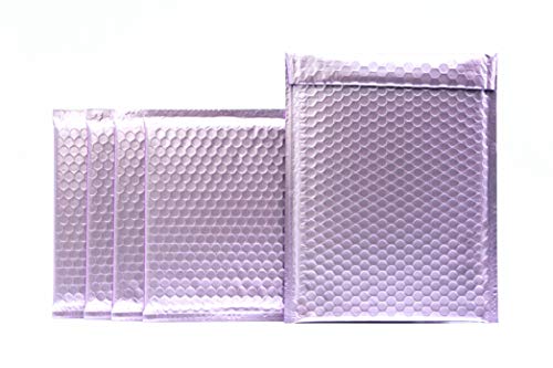 ProLine Packaging ProLine Matte Metallic Purple Bubble Padded Mailers 8.5x12 Inch Self Seal Padded Envelopes (25) - Image 1