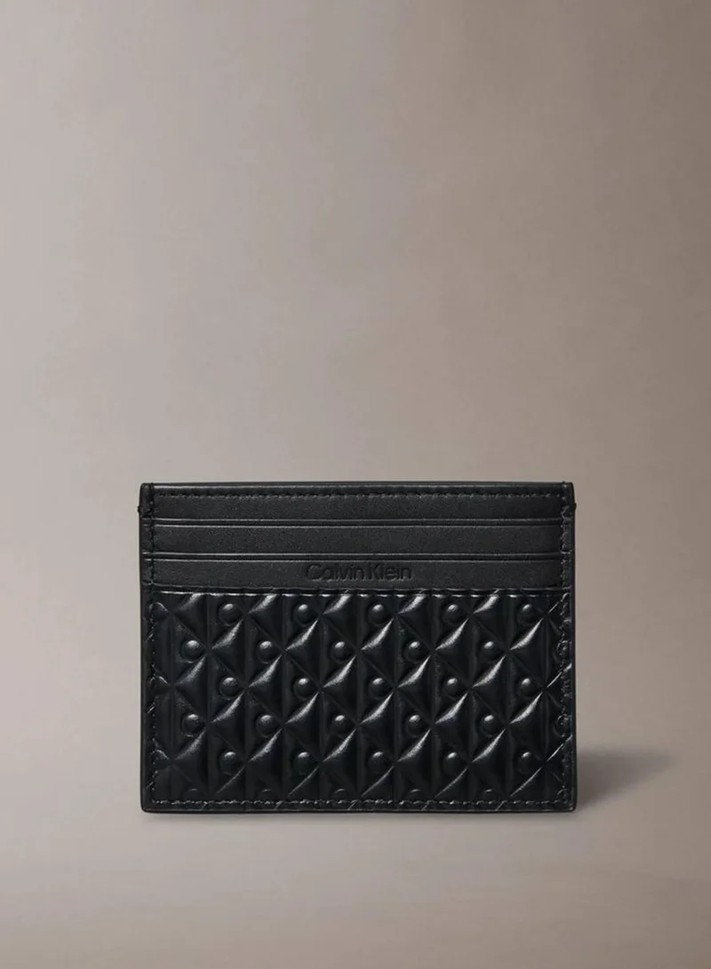 CALVIN KLEIN Embossed Allover Monogram Card Holder