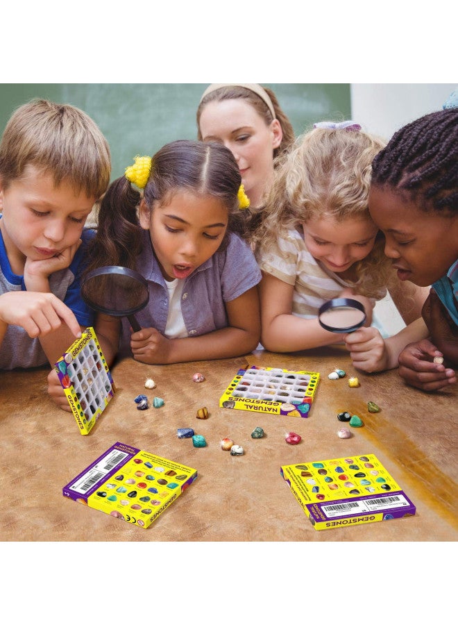 XXTOYS Rocks Collection 25PCS Rock and Mineral Education Set Gemstones for Kids Geology Gem Kit with Healing Chakra Gemstones, Tumbled Stones and More Identification Guide STEM Science Education - Image 2