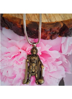 M Men Style M Men Style Lord Hanuman Pawanputra Bajirang Bali Bronze Zinc and Metal Showpiece Hanging Car Interior Deco RearMirror Hanging for Men and Women cardecorSPn20221062  - Image 3
