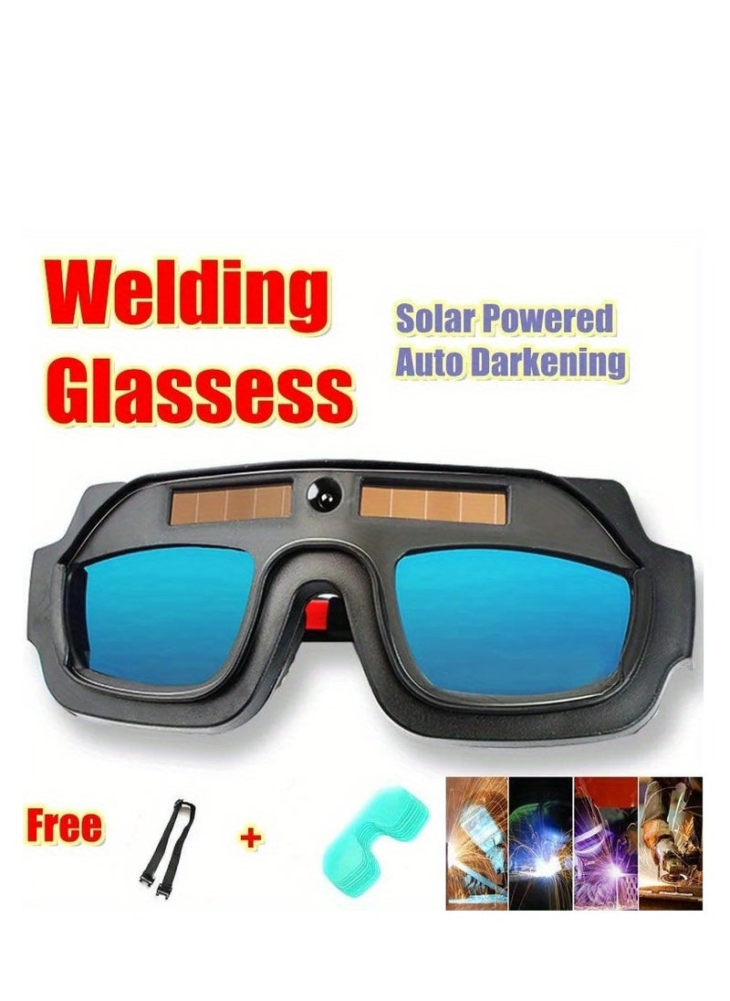 Anti-glare welding glasses automatic darkening welding mask eye protection welding goggles  - Image 1