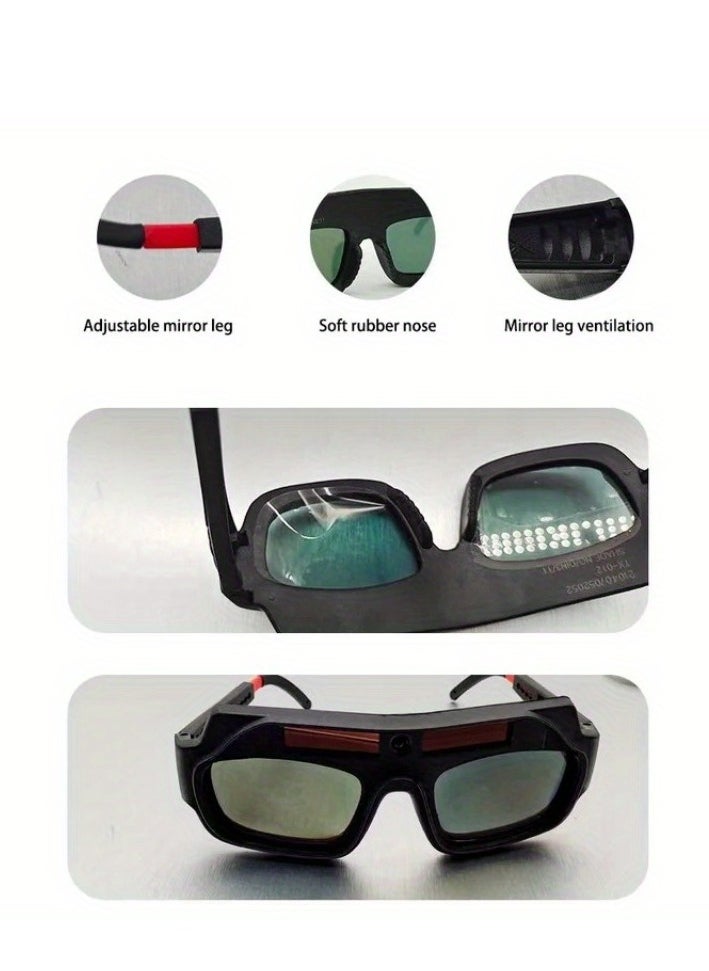 Anti-glare welding glasses automatic darkening welding mask eye protection welding goggles  - Image 4