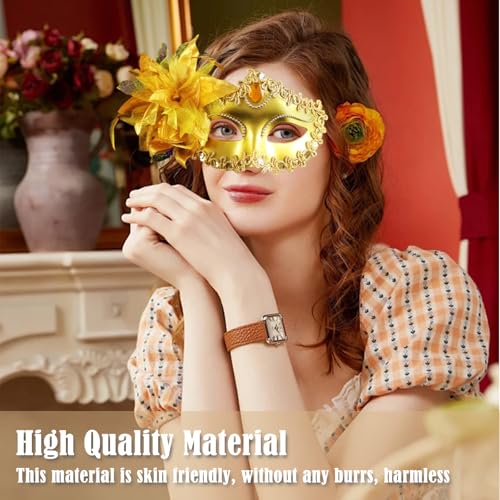 Plexaris 2pcs Masquerade Mask for Women and Men, Party Fashion Golden Black Eye Mask, Halloween Costume for Ladies, Cosplay Birthday - Image 4