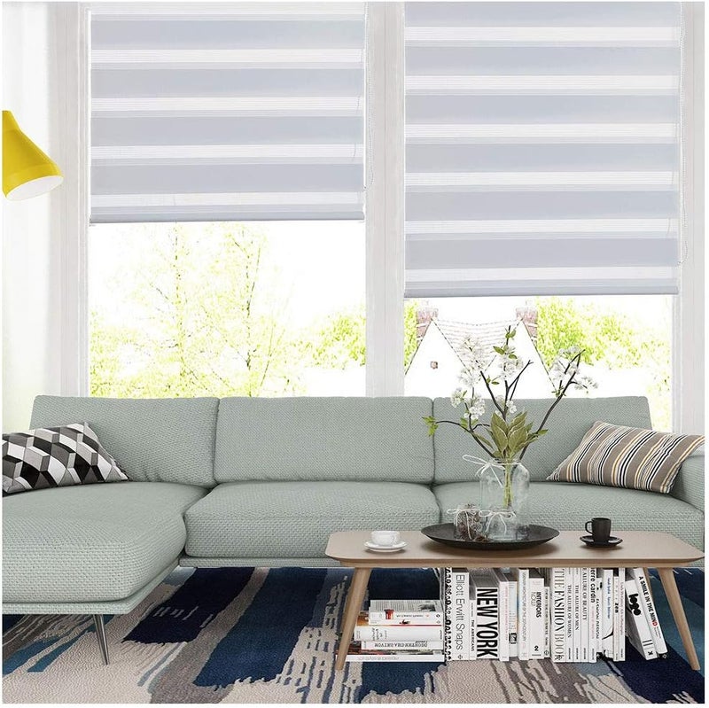 SMONTER Luckup Easy Install Roller Blinds with Accessories Fabric White 85 x 150 cm - Image 1