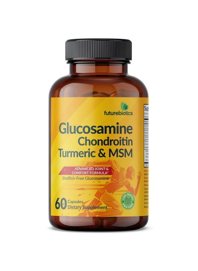 Futurebiotics Glucosamine Chondroitin Turmeric & MSM Advanced Joint Formula, Supports Healthy Joints & Mobility - Non-GMO, 60 Capsules - Image 5