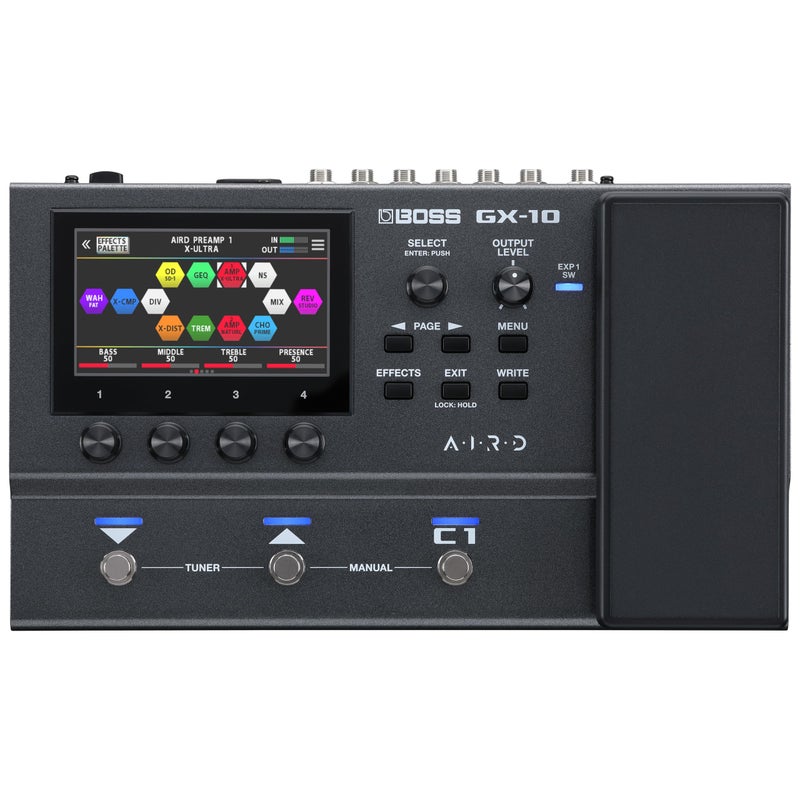 BOSS معالج تأثيرات الجيتار والباس BOSS GX10 المدمج محرك الصوت GX100 شاشة لمس ملونة 32 نوع من الأمبير 170 تأثيرات BOSS مفاتيح قدم متعددة الأوضاع دواسة تعبير تقنية AIRD - Image 2