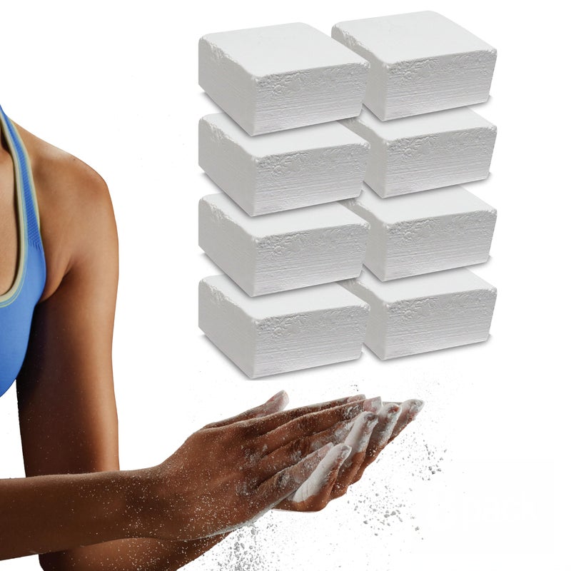 SPRI Chalk Block, 2oz. (8 Pack) for Gymnastics, Rock Climbing, Bouldering, Weight-Lifting, - Image 1