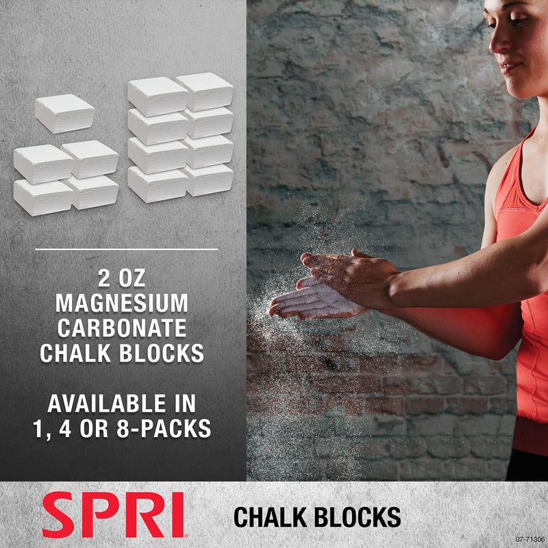 SPRI Chalk Block, 2oz. (8 Pack) for Gymnastics, Rock Climbing, Bouldering, Weight-Lifting, - Image 4