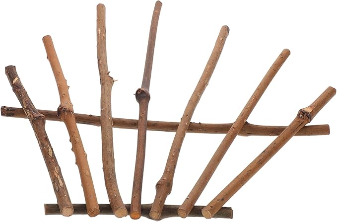 Natural Twig Craft Wall Hanging Decor Rustic Photo Props DIY Home Table Festival Party Decoration Size 36X31X1 7CM - Image 1