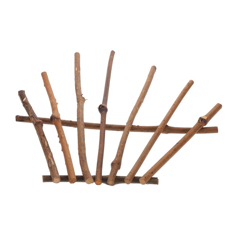 Natural Twig Craft Wall Hanging Decor Rustic Photo Props DIY Home Table Festival Party Decoration Size 36X31X1 7CM - Image 2