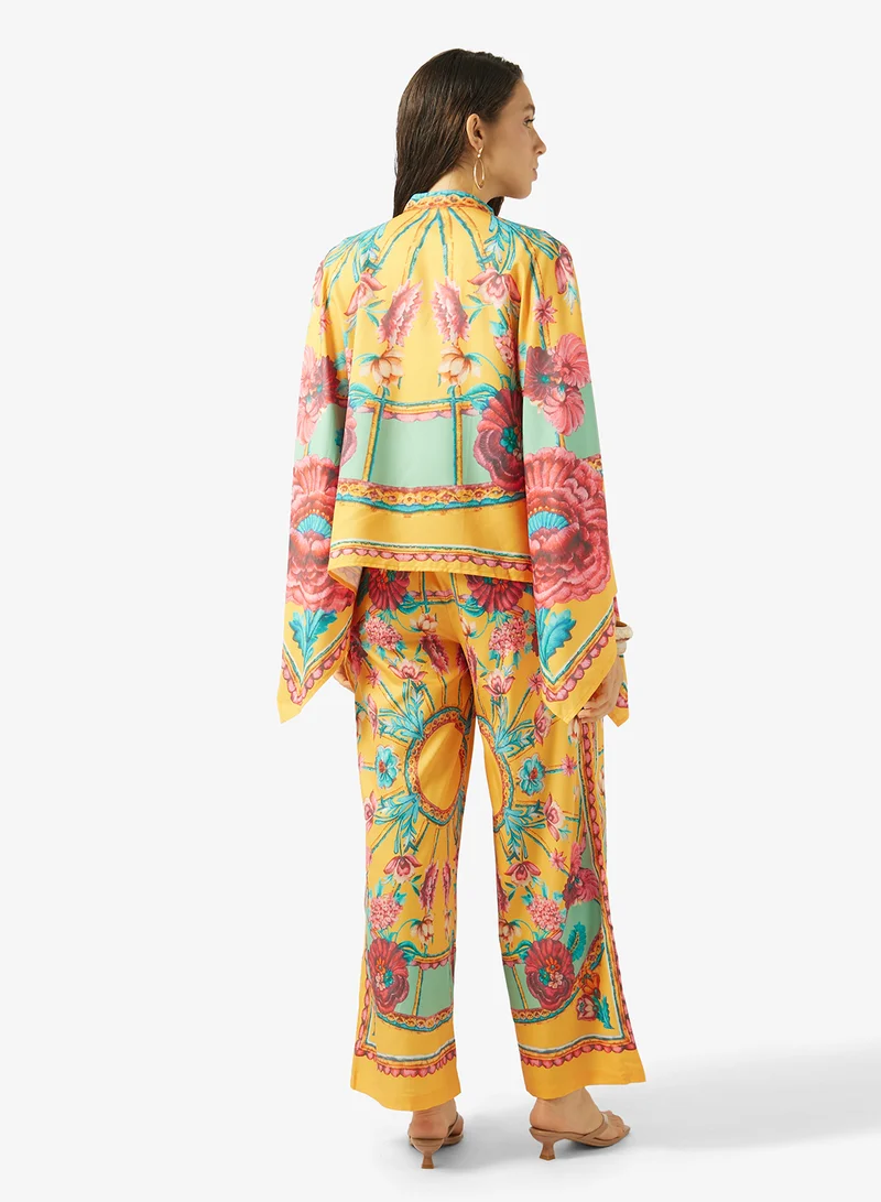 Soleira Printed Top & Pant Set