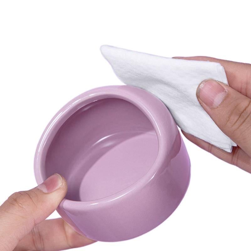 Pet Bowl Home Use Feeding Bowl Pet Feeding Accessory Easy Clean Bowl Floor Mat Use Food and Water Daily Feeding Indoor Feeding for Cats Orange - Image 3