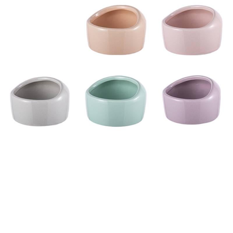 Pet Bowl Home Use Feeding Bowl Pet Feeding Accessory Easy Clean Bowl Floor Mat Use Food and Water Daily Feeding Indoor Feeding for Cats Orange - Image 2