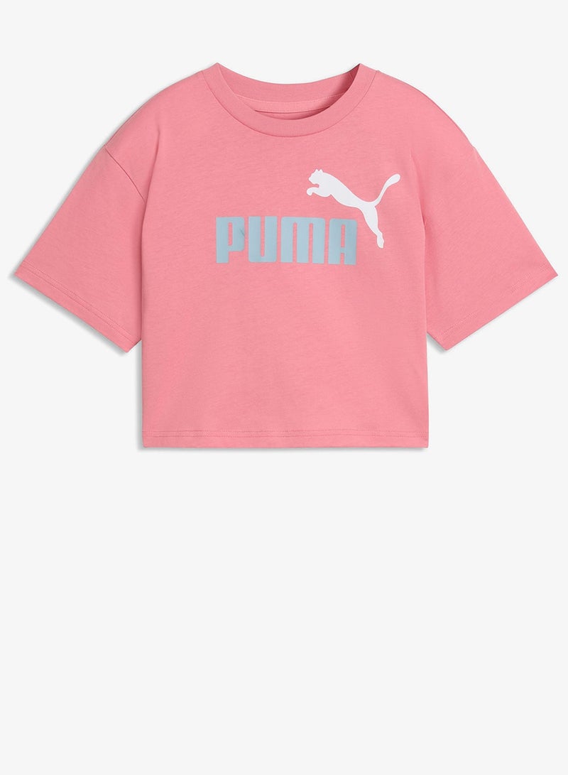 PUMA Youth Essential 2 Color No.1 Logo T-Shirt - Image 4
